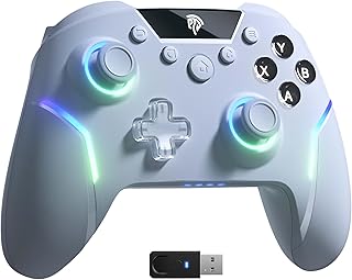 EasySMX X20 Game Controller - RGB Backlit, Dual Mechanical Triggers, 2-Stage Hall Stick, 1000Hz Polling Rate, 6-Axis Gyro ...