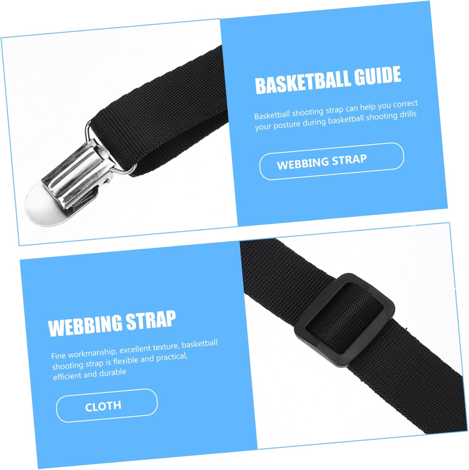 3pcs Basketball Shooting Aid Basketball Training Equipment Guide Strap Accessories
