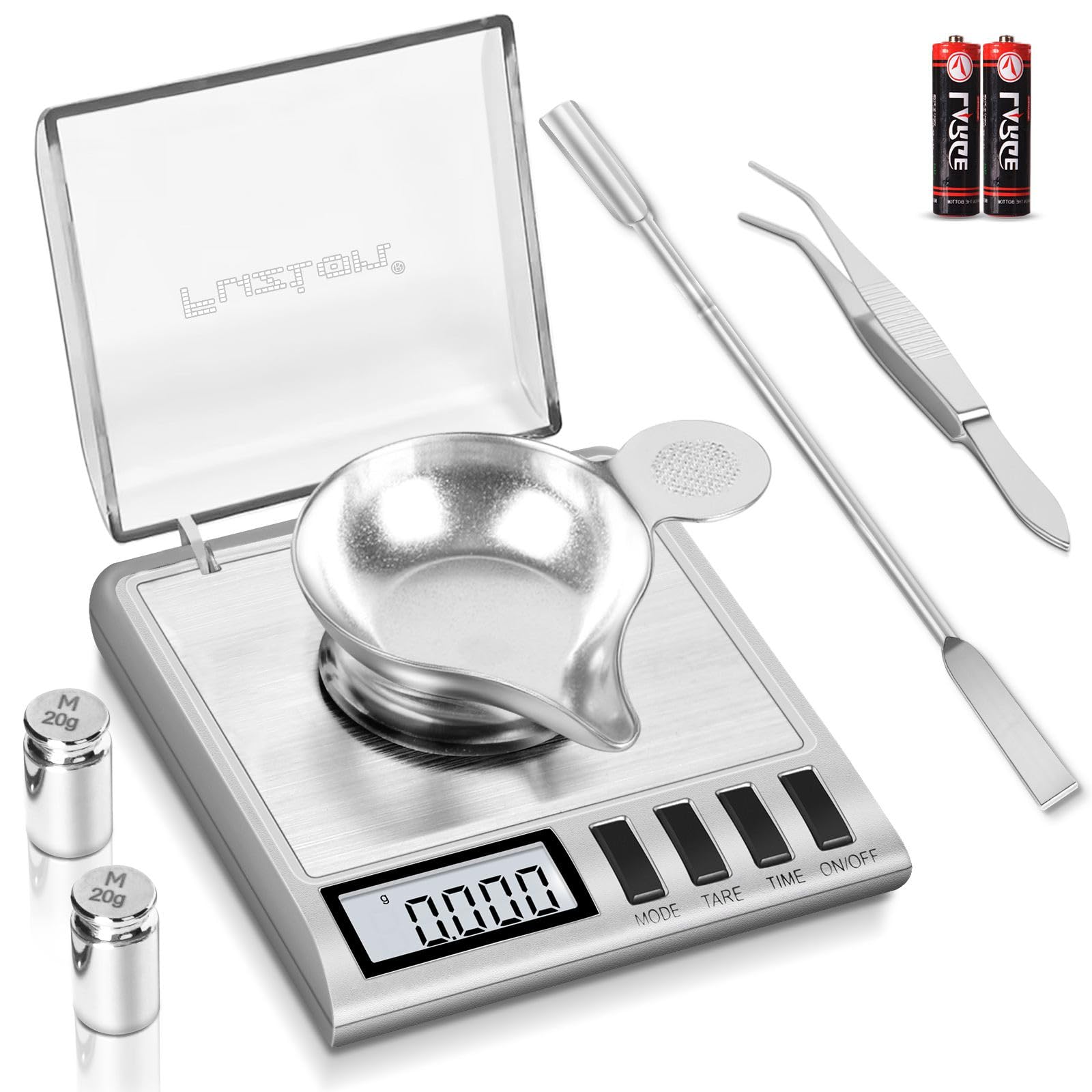 Fuzion Milligram KD-50 Balance Plateforme Numérique en Acier Inoxydable avec 6 Unités 0,001 g