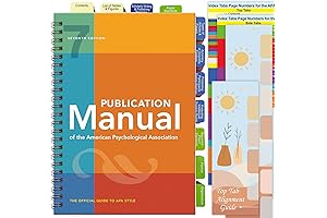 APA Style Publication Manual (7th Edition) Index Tabs