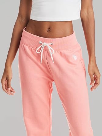 U.S. POLO ASSN. Womens Sweatpants - French Terry Lounge Pants Sweats - Breathable, Comfy Joggers for Women No Pockets