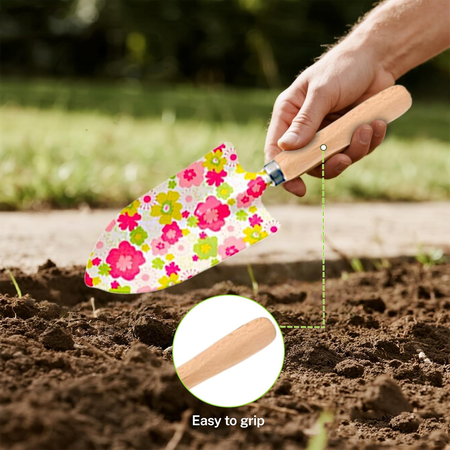 Heavy Duty Floral Gardening Tools Kit - 26PCS Gardening Tool Set with Non-Slip Rubber Handle, Complete Gardening Tool Bag Set for Women - Image 5