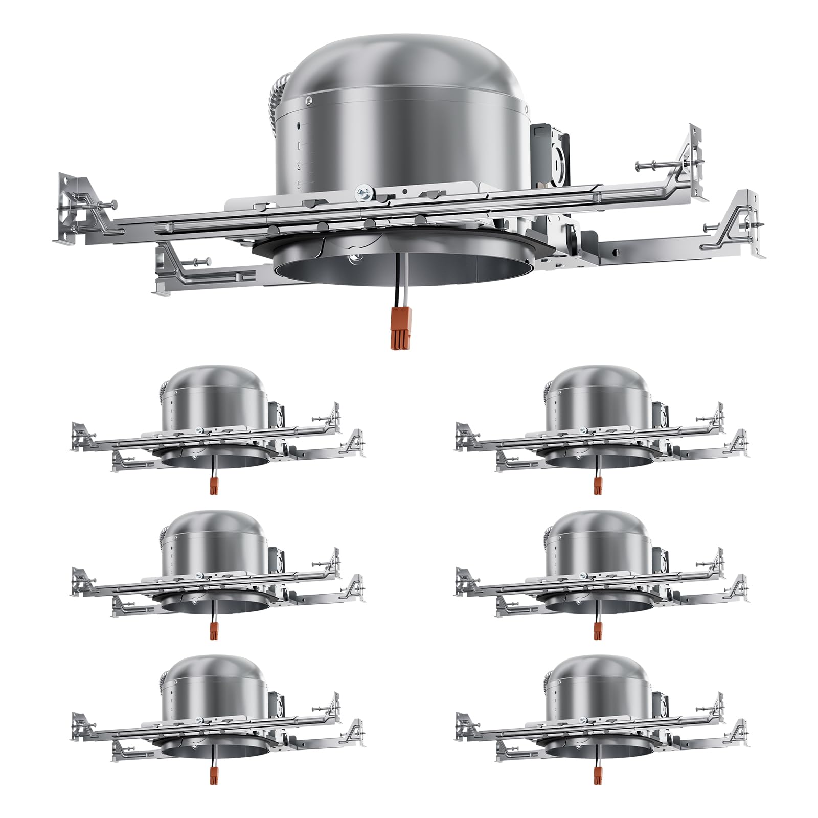 Anyhome 6 Pack 6 Inch Recessed Lighting Housing - recessed lighting | Mubboo