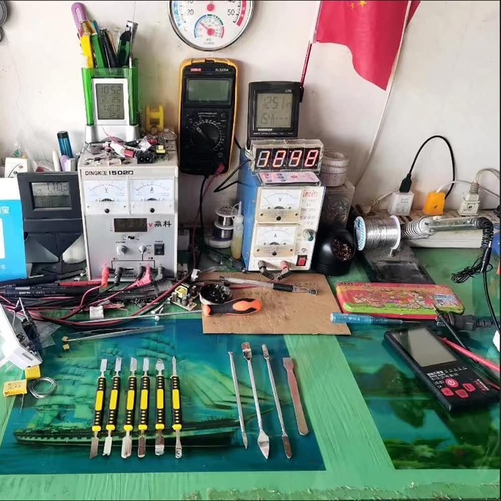 6Pcs Strumenti di Riparazione di Elettronica Set di Spudger in Metallo a Doppia Estremità Strumento di Smontaggio di Apertura per Tablet, Telefono Cellulare