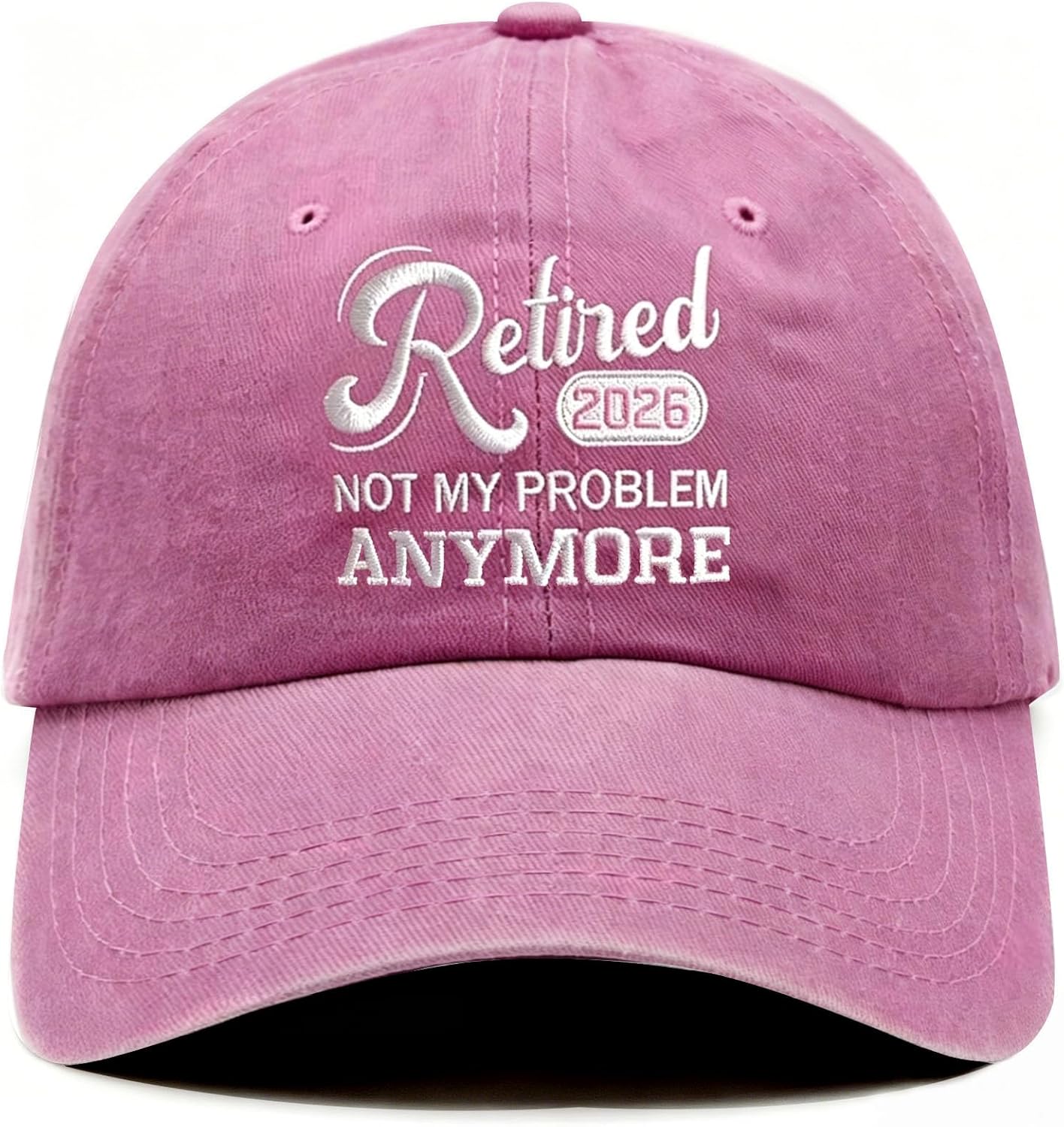 Ghazni Embroidered Retired Hat for Retirement Gifts for Woman Men - Adjustable Breathable Cotton Baseball Cap