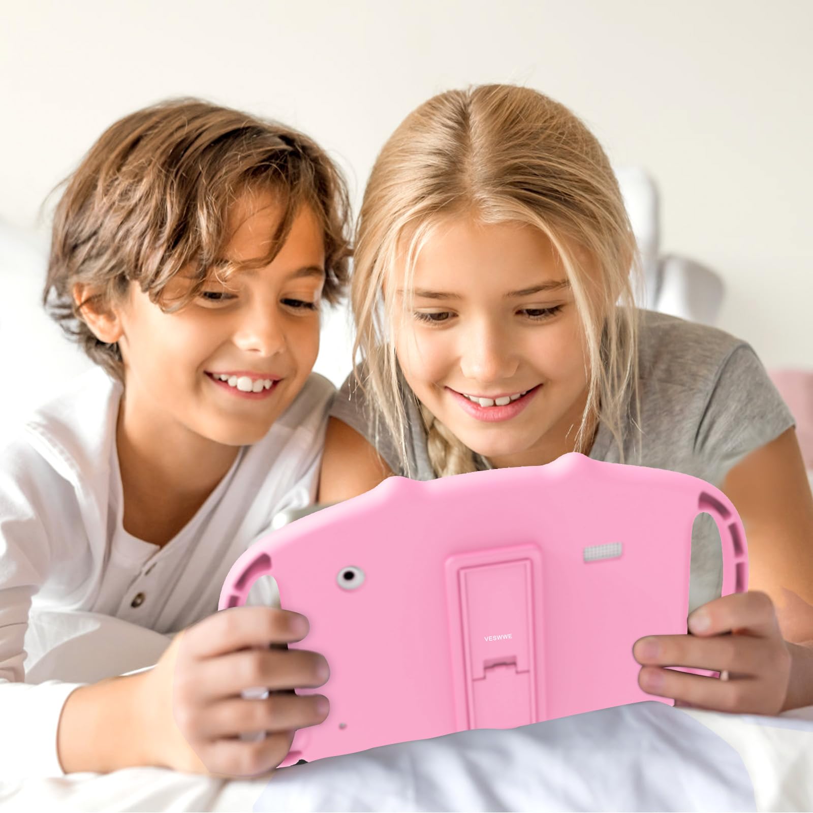 Tablet per Bambini 7 Pollici Android Tablet Bambini con WiFi Quad Core 2GB 32GB Controlli parentali Applicazioni Educative 3 a 12 anni Ragazza