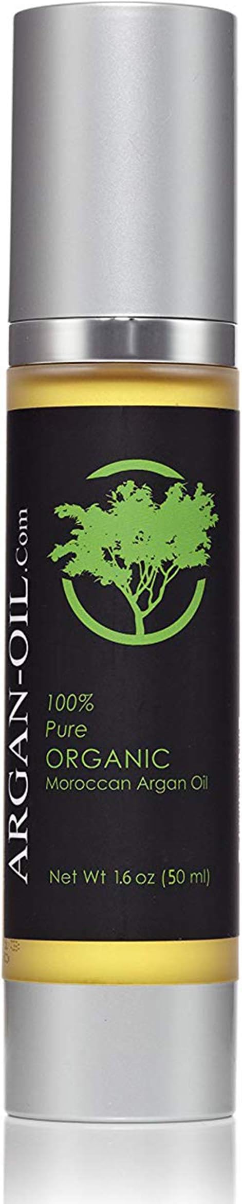 Essence of Argan 100% Pure Moroccan Organic Argan Oil - Natural EcoCert Oil that Nourishes, Conditions, and Heals Your Skin, Hair and Nails - Black Label Edition (50ml/1.6oz)