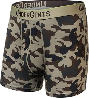 Men's Boxer Brief Underwear. 4.5" Leg & Flyless Pouch for CloudSoft Cooling Comfort Not Compression