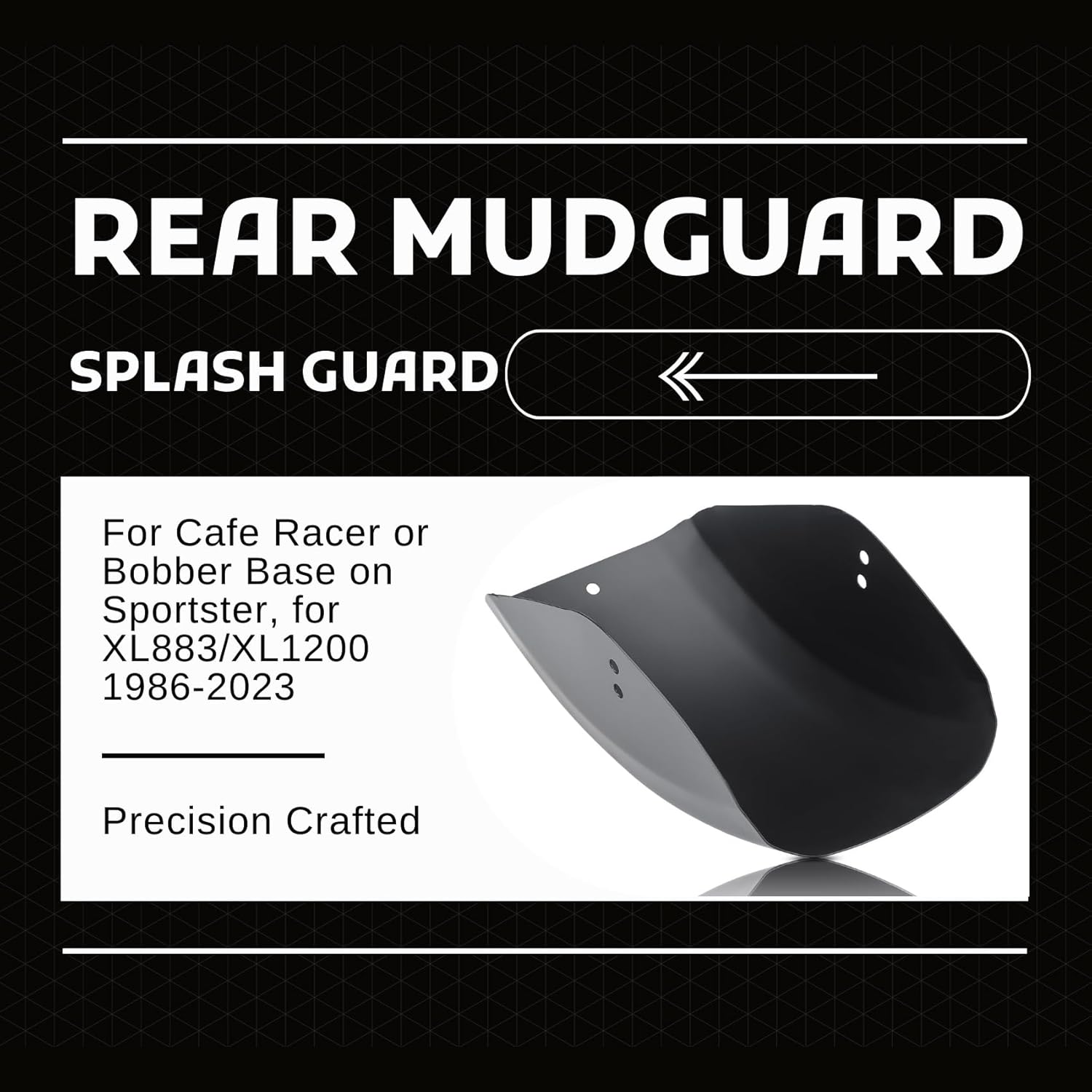 Rear Fender Mudguard Splash Guard for Harley Sportster XL883 XL1200 1986-2023