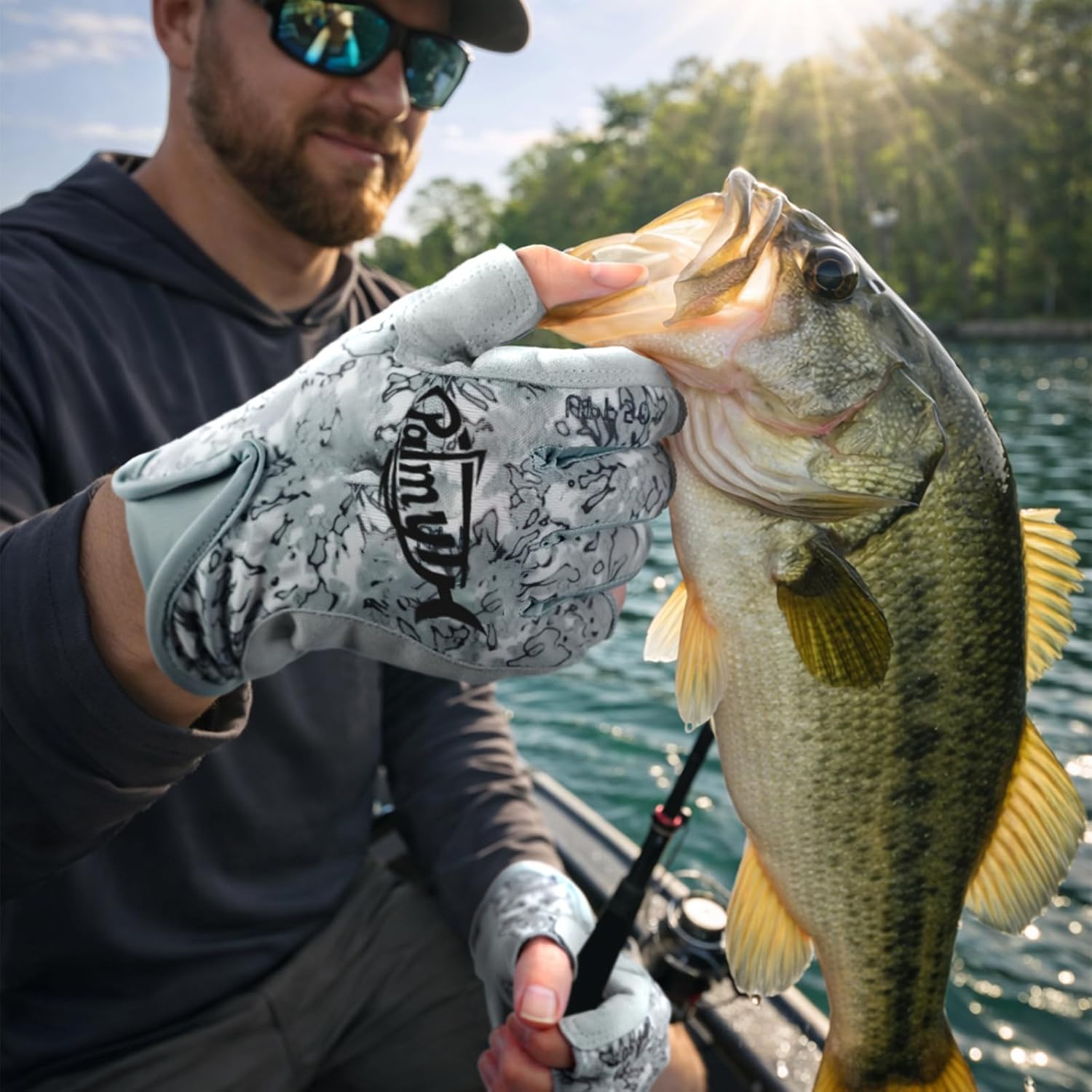 Palmyth UPF 50+ Fingerless Sun Fishing Gloves –UV Protection Lightweight Water Sports Gloves for Kayaking, Paddling & Canoeing - Image 4