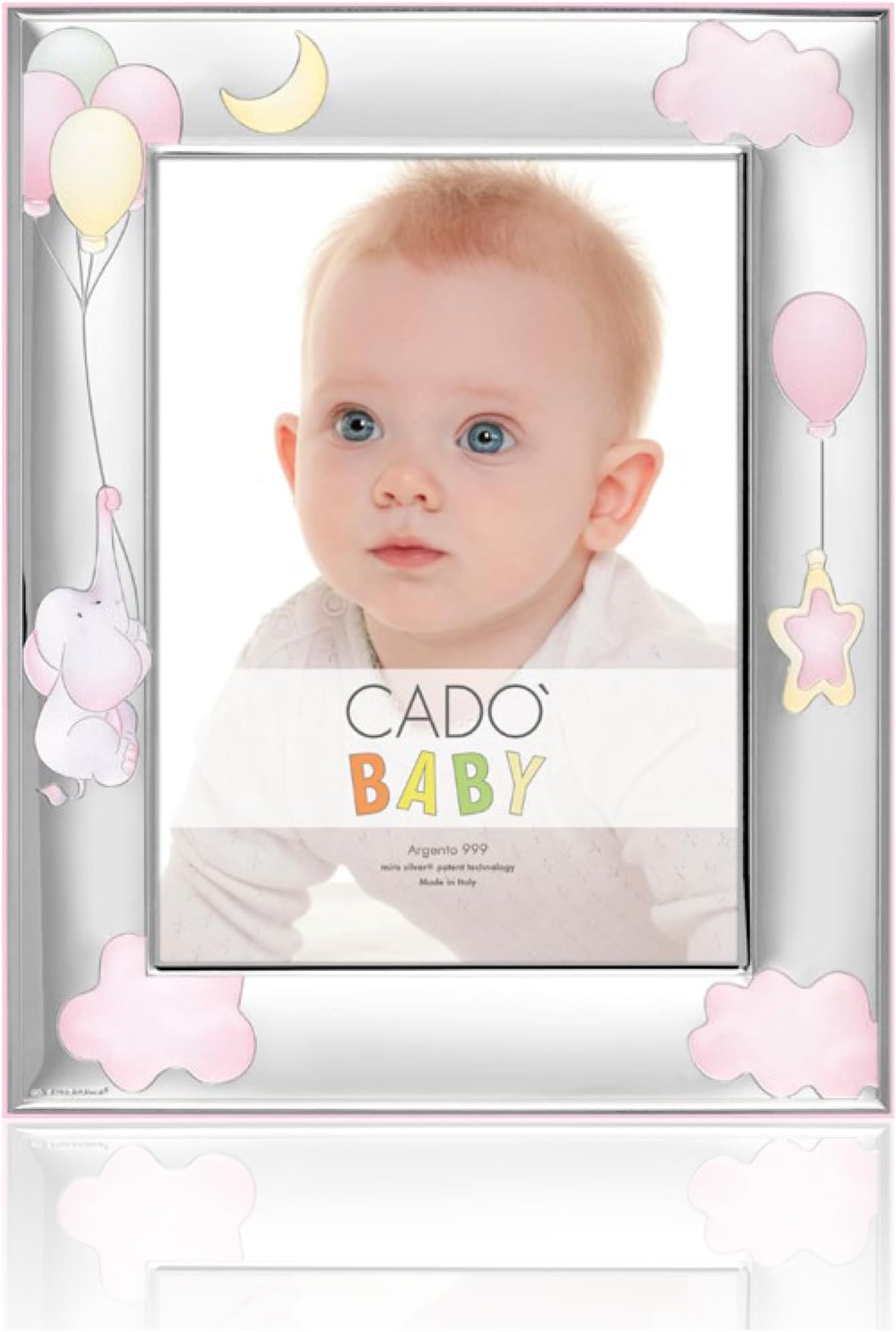 Photo Frame for Girl with Elephant and Balloons for Photos 13 x 18 cm