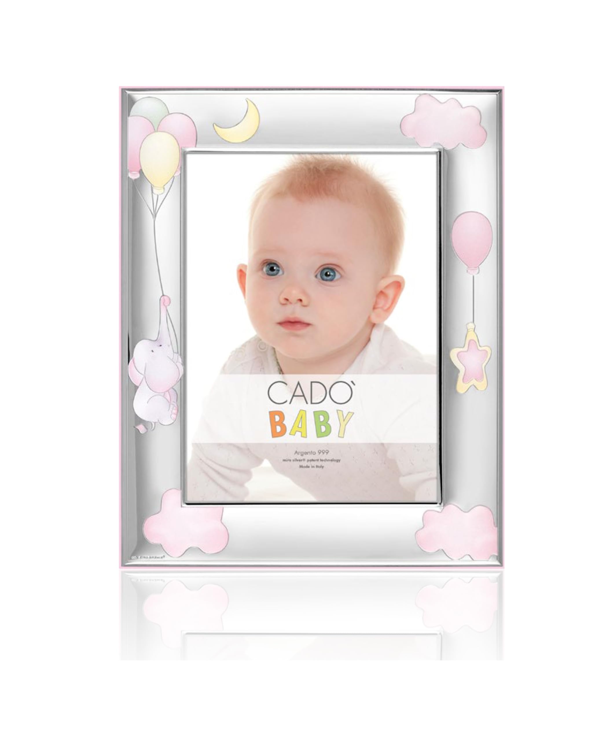 Photo Frame for Girl with Elephant and Balloons for Photos 13 x 18 cm