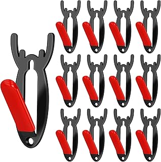 European Mount Skull Hanger Antler Style Skull Mount Hanger Elk Deer Skull Hooker Deer Antelope Skull Hanging and Mounting Easy Installation for Home Decor Indoor and Outdoor Use, Black (8 Pieces)