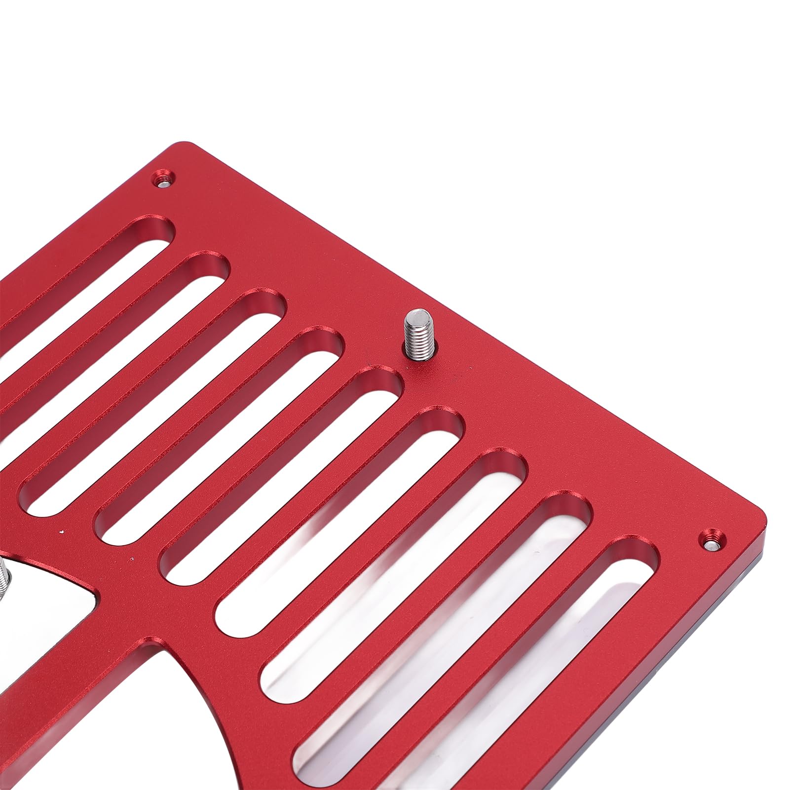SIXRUN Piastra Base Router, Piastra Base per Fresatrici Dispositivo di Rifilatura Lega di Alluminio Regolabile per Fresatrici 65-132mm
