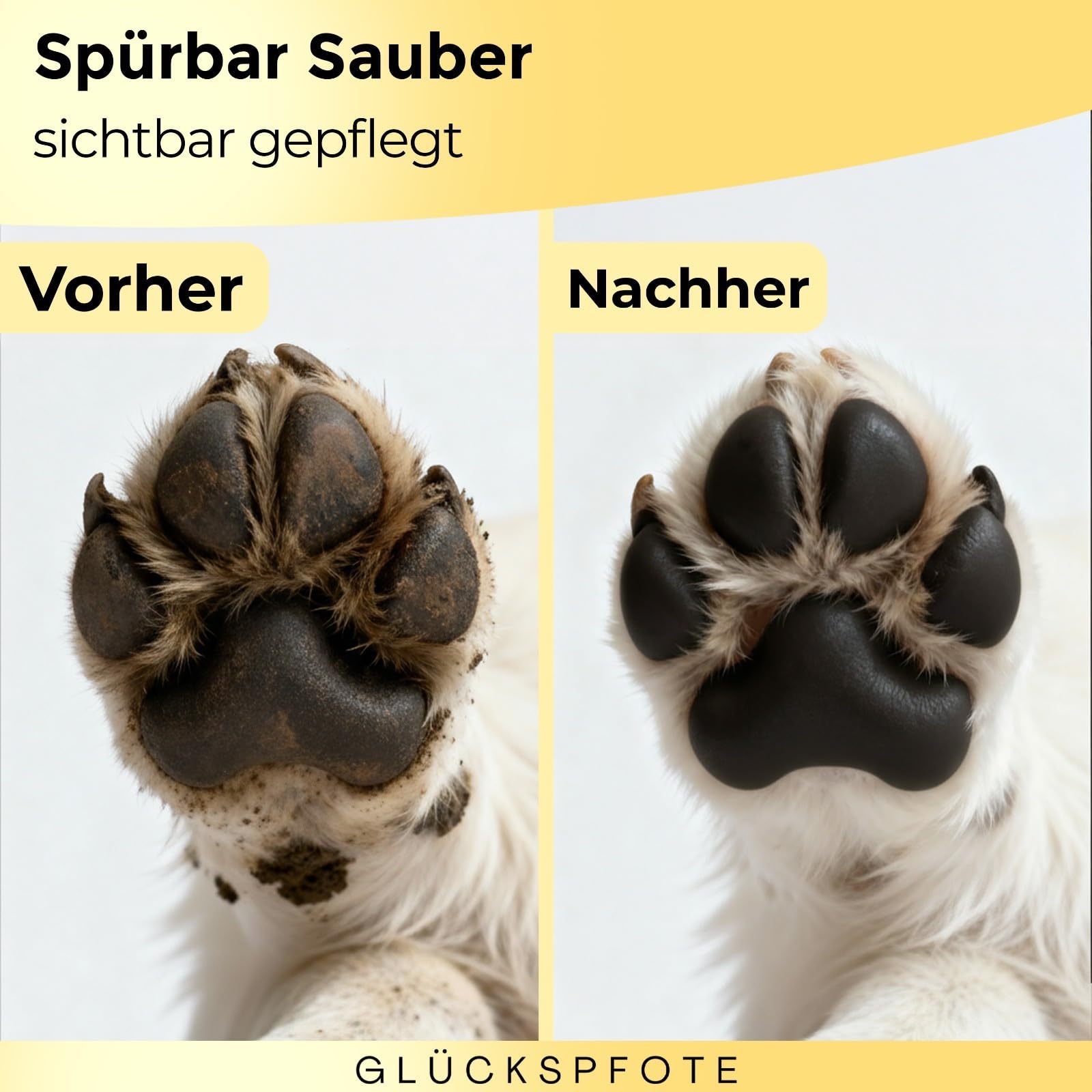 Pfotenreiniger für Hund & Katze [200ml] | Reinigt & Pflegt natürlich - Pfotenschaum ohne Wasser | Hundepfoten Reiniger Pfotenpflege für Hunde ideal zur Pfotenreinigung für Hunde