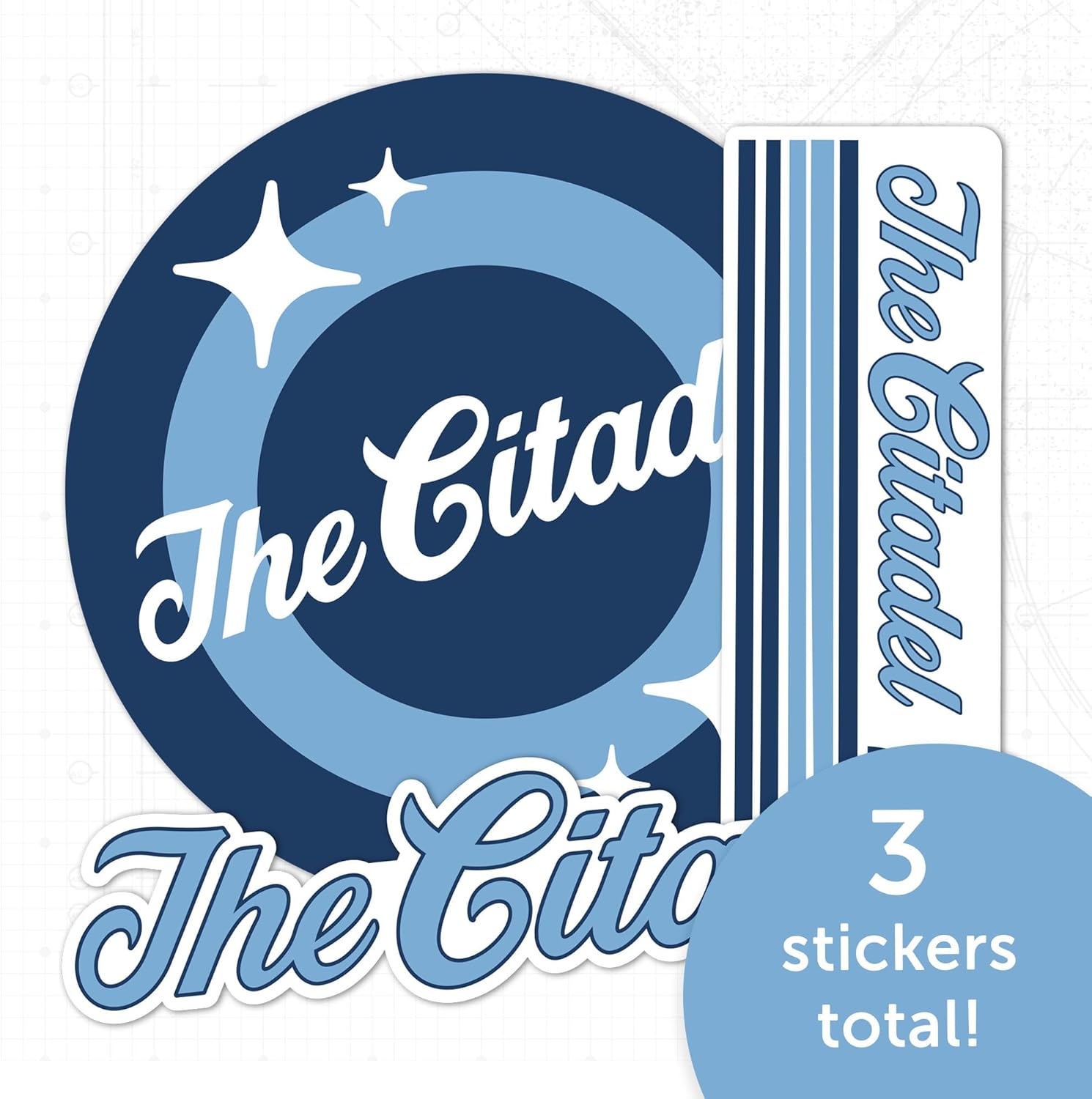 Desert Cactus The Citadel Stickers Military College of South Carolina Bulldogs Vinyl Decals Laptop Water Bottle Car Scrapbook Sheet (70s 4inch) - Image 4