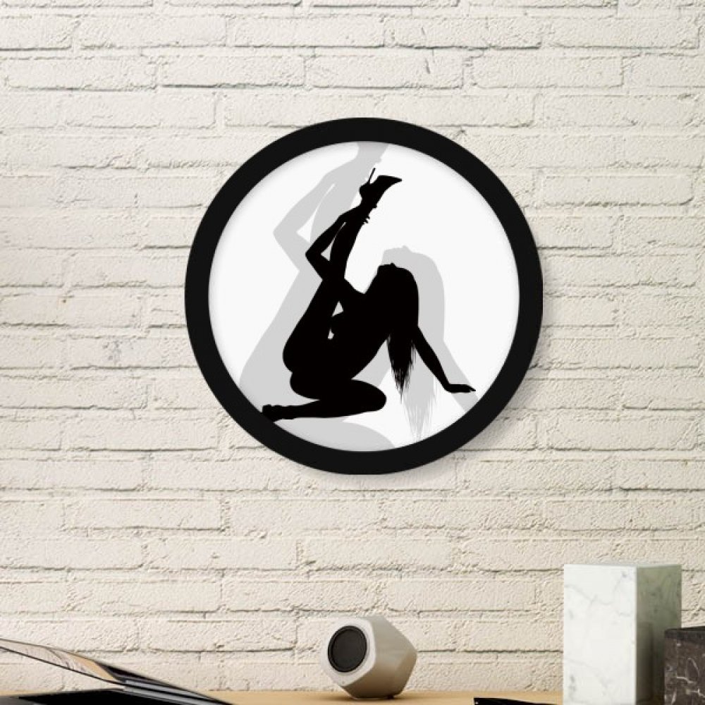 Cadre rectangle bois noir peinture femme DIYthinker petit format