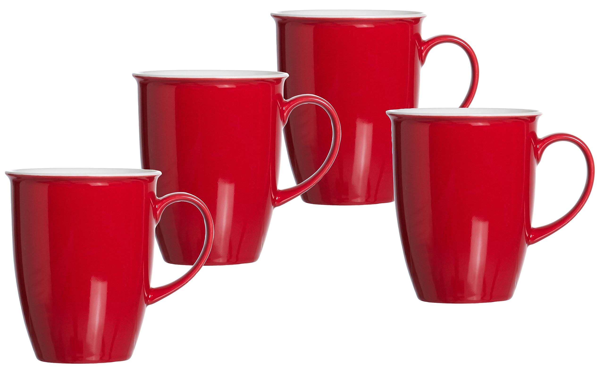 Ritzenhoff & Breker Doppio 4-Piece Mug Set, Red