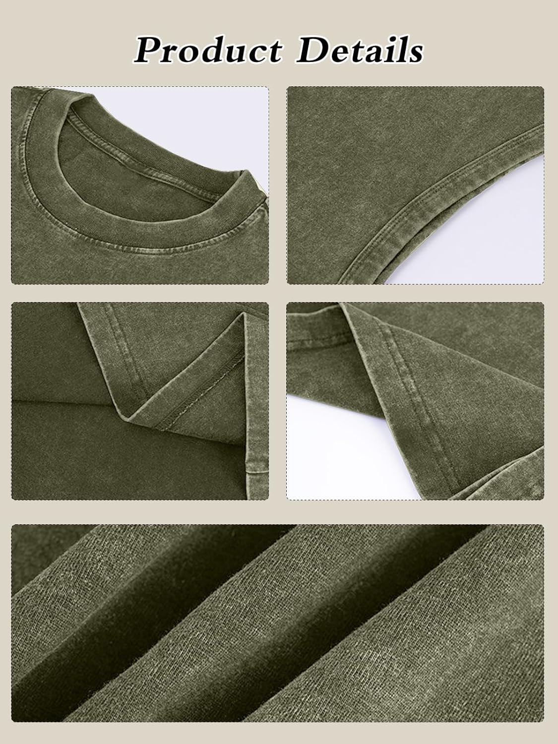 Mens Workout Tank Tops Sleeveless Tee Shirts Men Muscle Shirt Gym Acid Wash T Shirts Running Beach Loose Fit Tee - Image 5