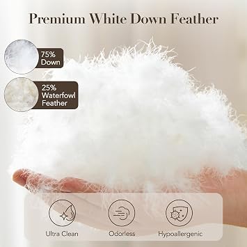 Down Bed Pillows, Hotel Collection Pillows for Sleeping
