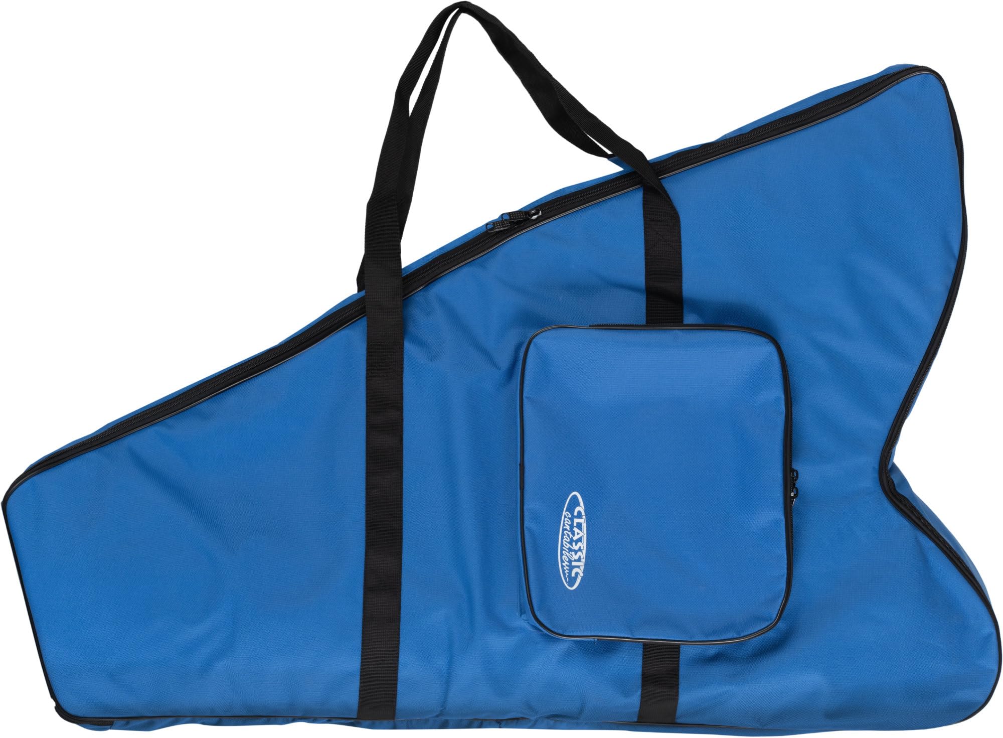 Classic Cantabile Housse pour Harpe Celtique 29 Cordes, Rembourrage 10 mm, Nylon Robuste, Grande Poche extérieure, Hauteur env. 100 cm, Couleur Bleu.