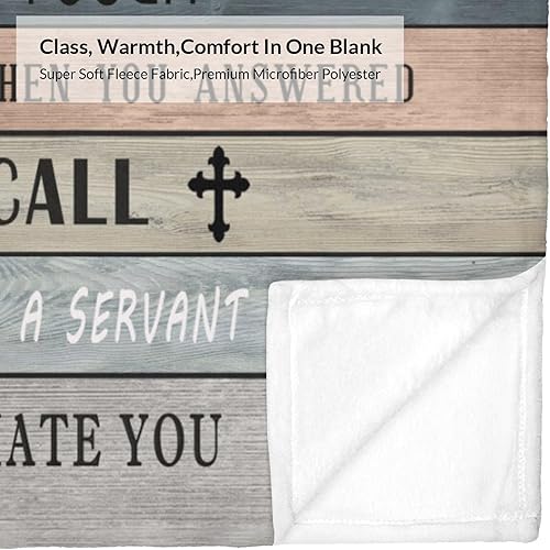 Miniatura 3 de Regalos de agradecimiento para pastor, regalos para manta de pastor de 60 x 50 pulgadas, regalos para pastor para hombres, regalos de pastor