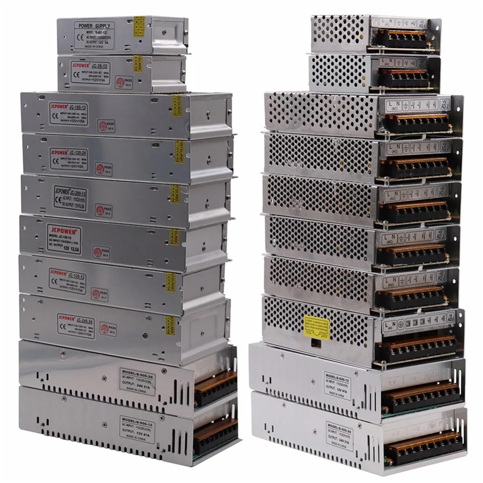 Transformadores de iluminación de 5 V, 12 V, 24 V, 9 V y 36 V con carcasa de hierro, fuente de alimentación conmutada for tiras de LED, lámpara, controlador LED, adaptador de corriente.(24W)