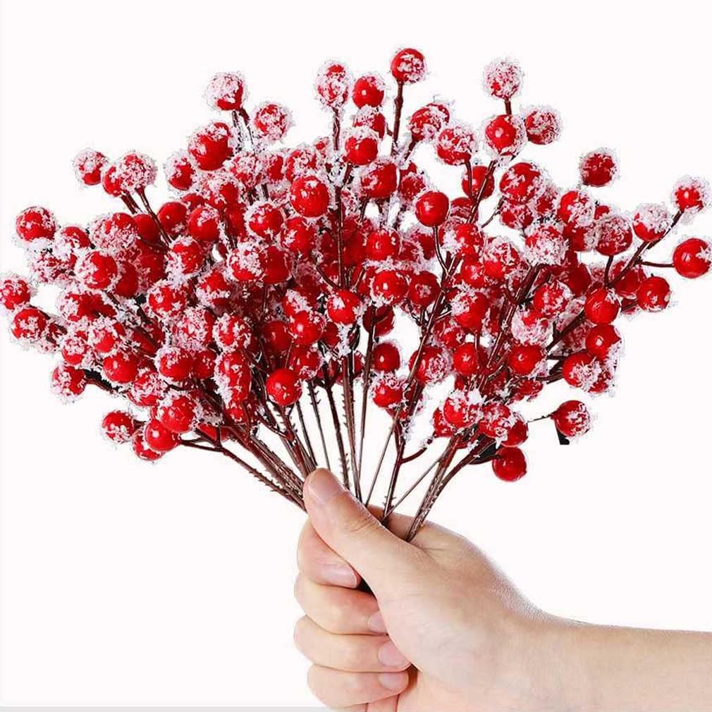 12PCS Snowflake Glitter Artificial Holly Berry Stem Picks 7.8 Inch Christmas Tree Berries Picks Floral Picks for Christmas Tree Decor DIY Crafts Wedding Holiday Winter Home Decor 12PCS Snowflake Glitter Artificial Holly Berry Stem Picks 7.8 Inch Christmas Tree Berries Picks Floral Picks for Christmas Tree Decor DIY Crafts Wedding Holiday Winter Home Decor