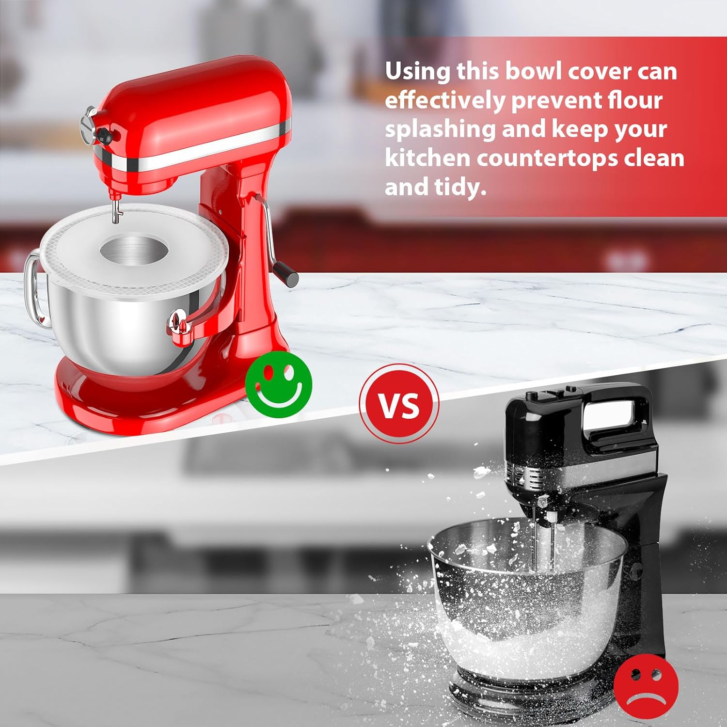 6QT Stainless Steel Bowl and Bowl Lid Covers for Kitchenaid Stand Mixers, Kitchen Aid Mixing Replacement attachment for 6QT Lift Mixer with Handle, Dishwasher safe.