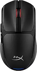 HyperX Pulsefire Fuse Rato Gaming sem fios, ultra leve 75 g, autonomia 85 h, ambidextro, 12000DPI, 6 botões, cor preta