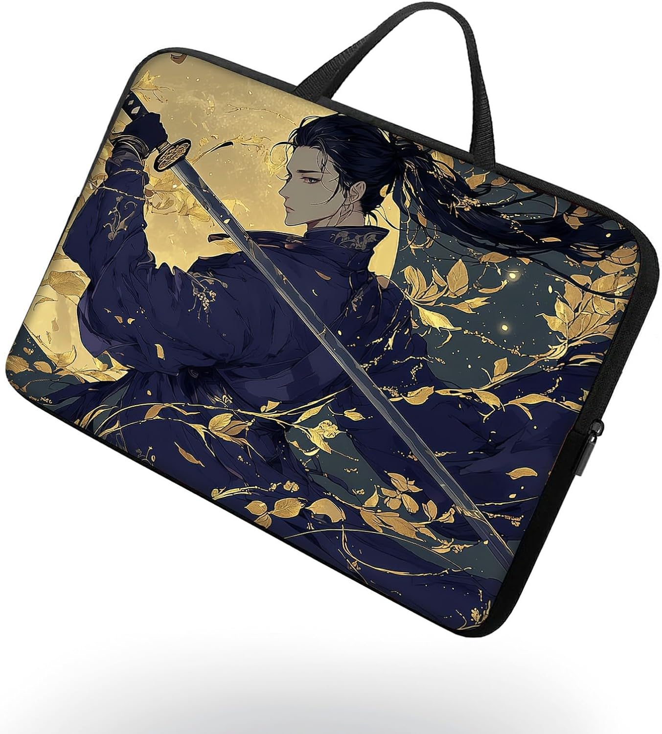 13 13.3 14 inch Laptop Sleeve with Handle, Classical-Style Hero Water‑Resistant Laptop Carrying Case for MacBook Air 13-inch/MacBook Pro 13/14 inch/Dell/HP/Lenovo