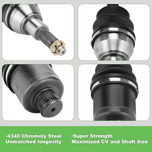 Miniatura 4 de Kit de eje trasero CV y rodamiento de rueda para Polaris Sportsman 335 400 500, diesel 455cc, Worker 500 1999-2002 paquete de 2 unidades engrasado