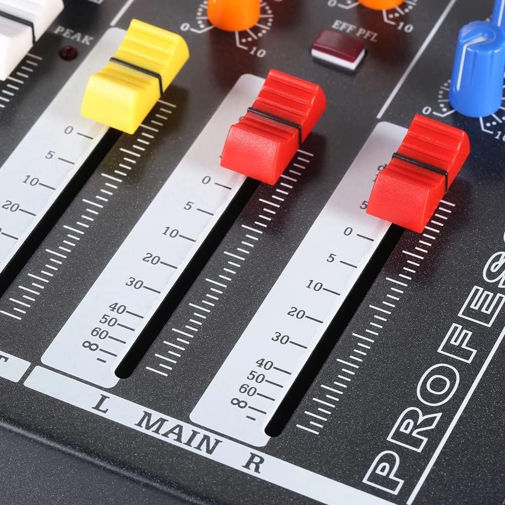 120S-USB12チャンネルマイクラインオーディオミキサーミキシングコンソールUSB XLR入力3バンドEQ48Vファンタム電源(