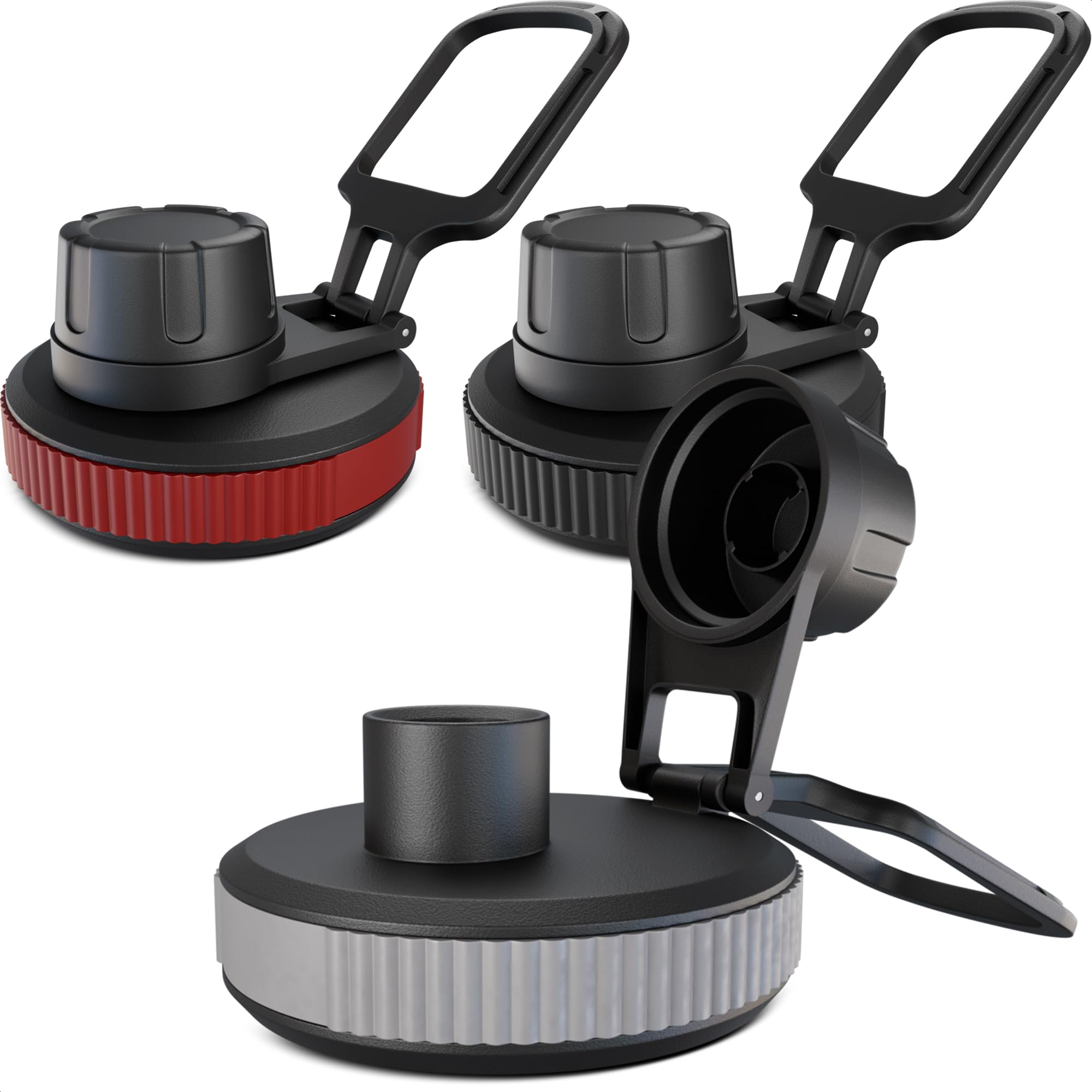 3 Pcs Thermoflask Lid Replacement – Hydro Flask Lid Replacement for Wide Mouth 12 oz, 14 oz, 18 oz, 32 oz, 40 oz, 64 oz – Leak-Proof, Comfortable Grip, Easy Use, and Durable Food-Grade Plastic