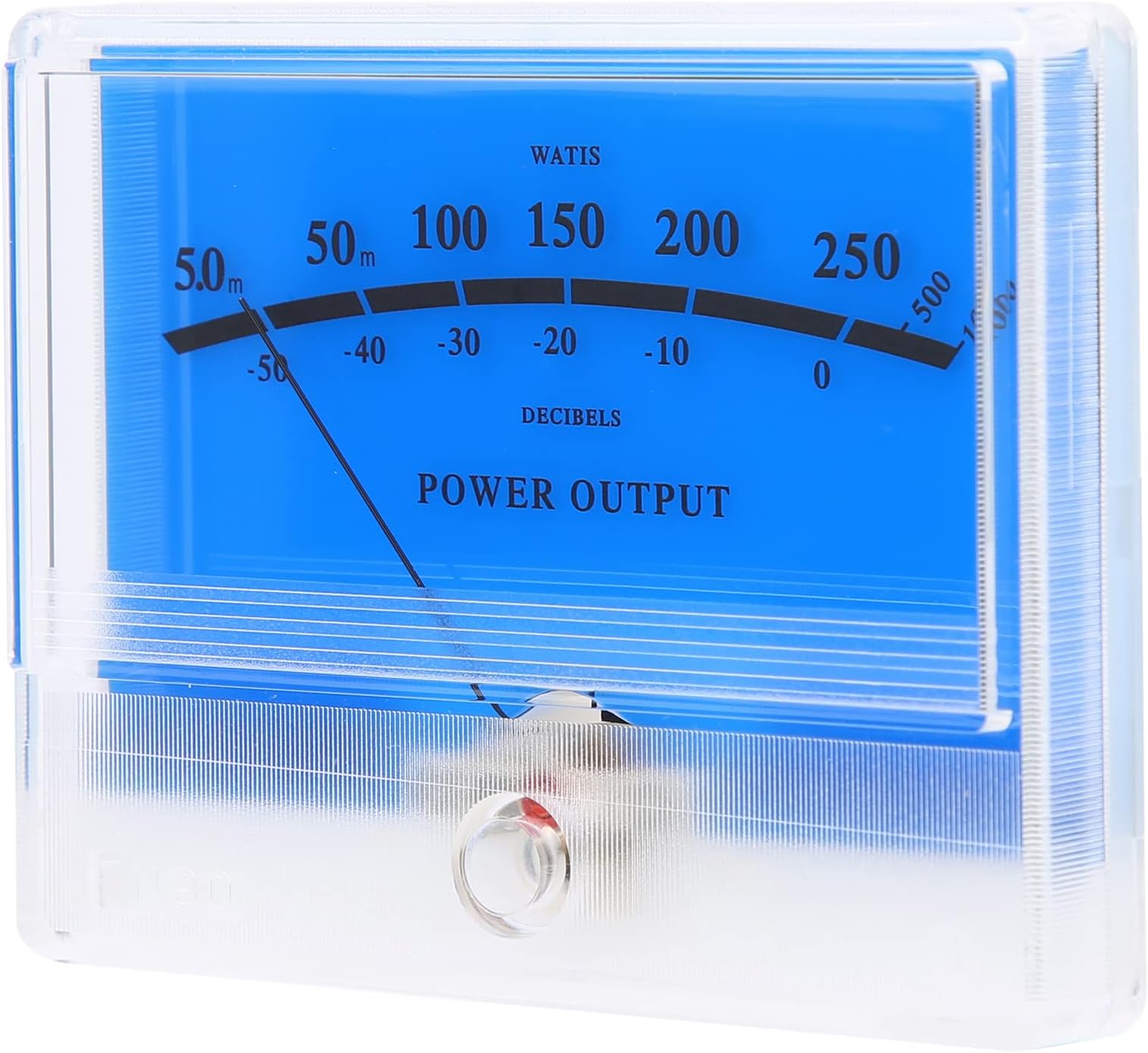 VU Meter Audio Header Level DB Power Amplifier High Accuracy Testing Tool Equipment with Pointer Type Dial White Backlight Display for Recording Studio Mixer Home Audio