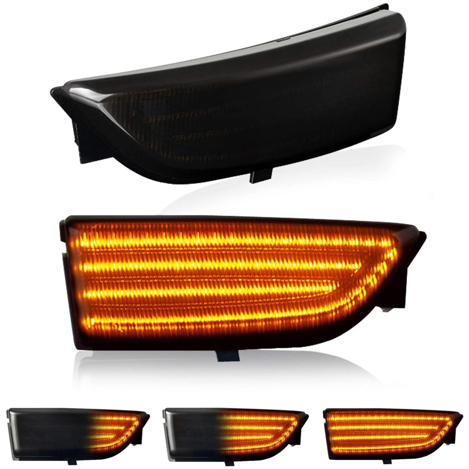 Frecce Laterale Luce Compatibile con Ford per Everest 2015 2016 2017 2018 2019 1 Coppia di Indicatori di Direzione Dinamici per Specchietti Retrovisori per Auto Lampeggianti