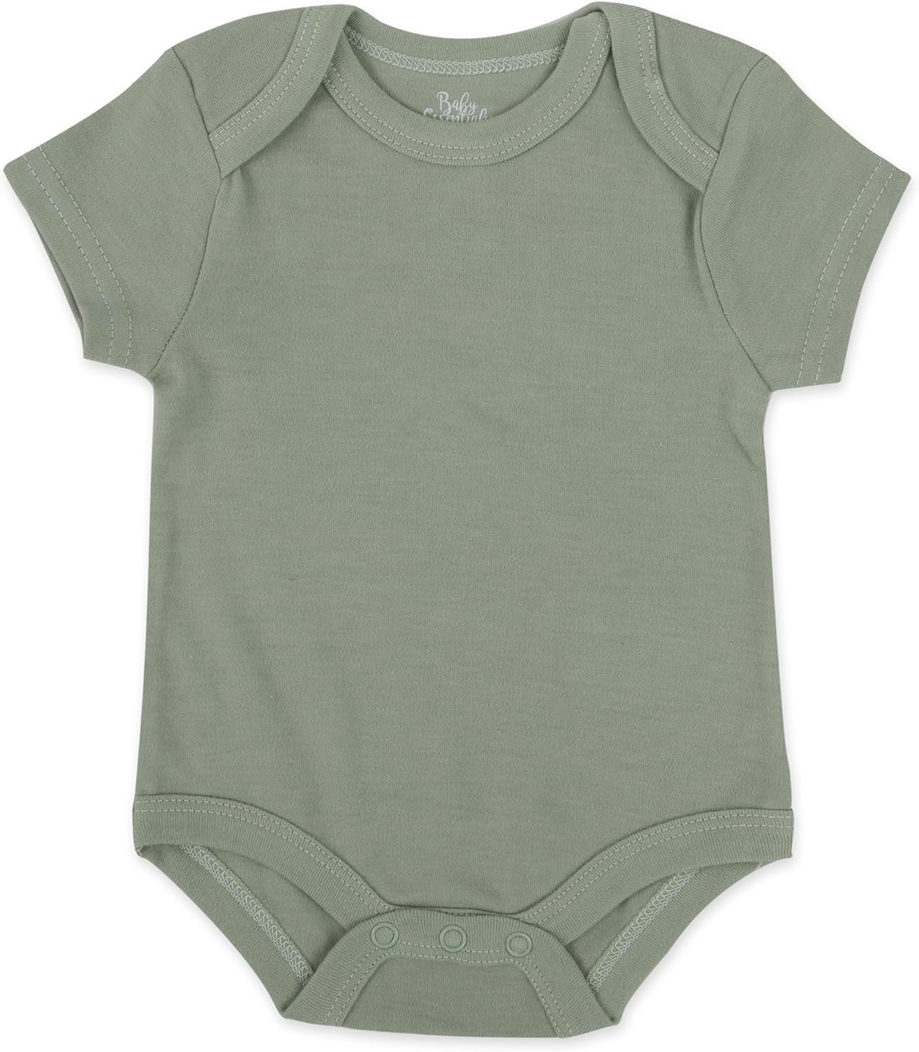 Baby Essentials Unisex Baby Boys and Girls Solid Color 6 Piece Bodysuit Set