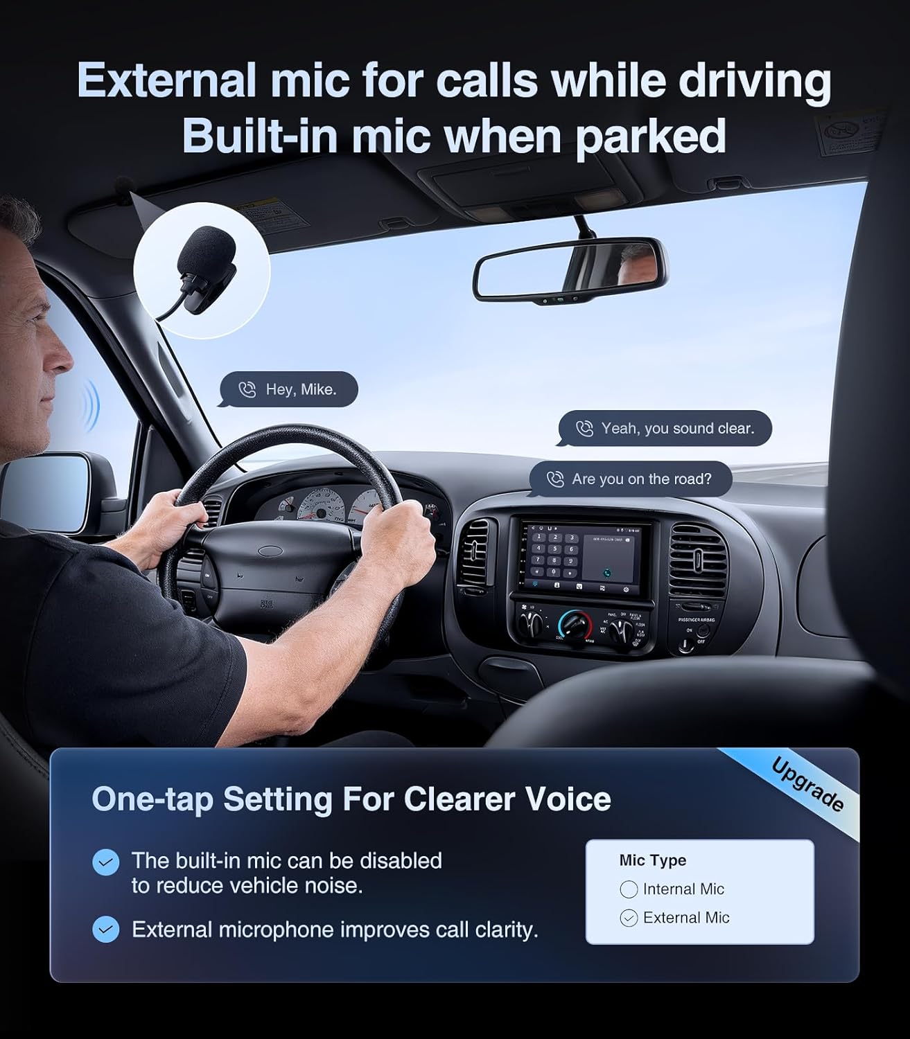 External Microphone for Clearer Calls