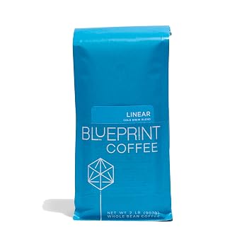 Blueprint Coffee Linear Cold Brew Blend Whole Bean Coffee, 2lb