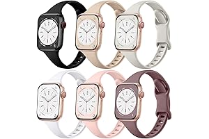 6 Pack Slim Bands for Apple Watch Series 3 42mm Women