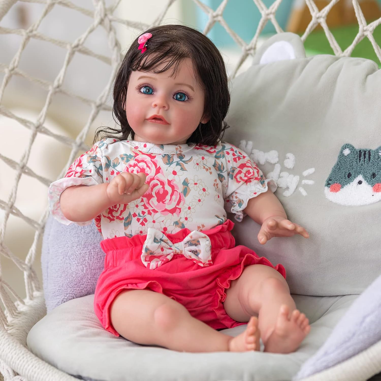 SLXLYH Wiedergeborene Babypuppe 24cm - Realistische Spielpuppe Für Kinder