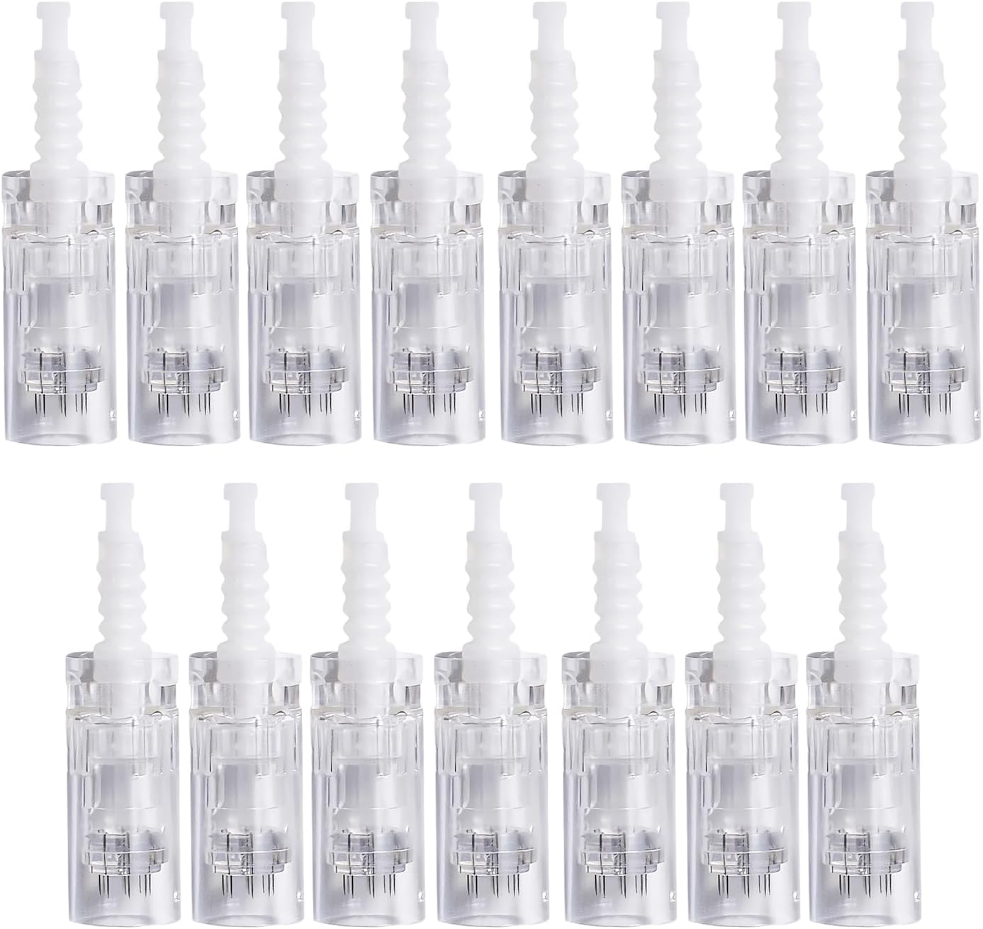 15Pcs 12 Pin Microneedling Pen Replacement Cartridges for Dr.pen M7/M5/N2/E30 Microneedling Pen Models, Original Disposable Replacement Parts Micro Needling Cartridges Skin Care Accessories