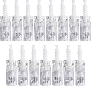 15Pcs 12 Pin Microneedling Pen Replacement Cartridges for Dr.pen M7/M5/N2/E30 Microneedling Pen Models, Original Disposable Replacement Parts Micro Needling Cartridges Skin Care Accessories