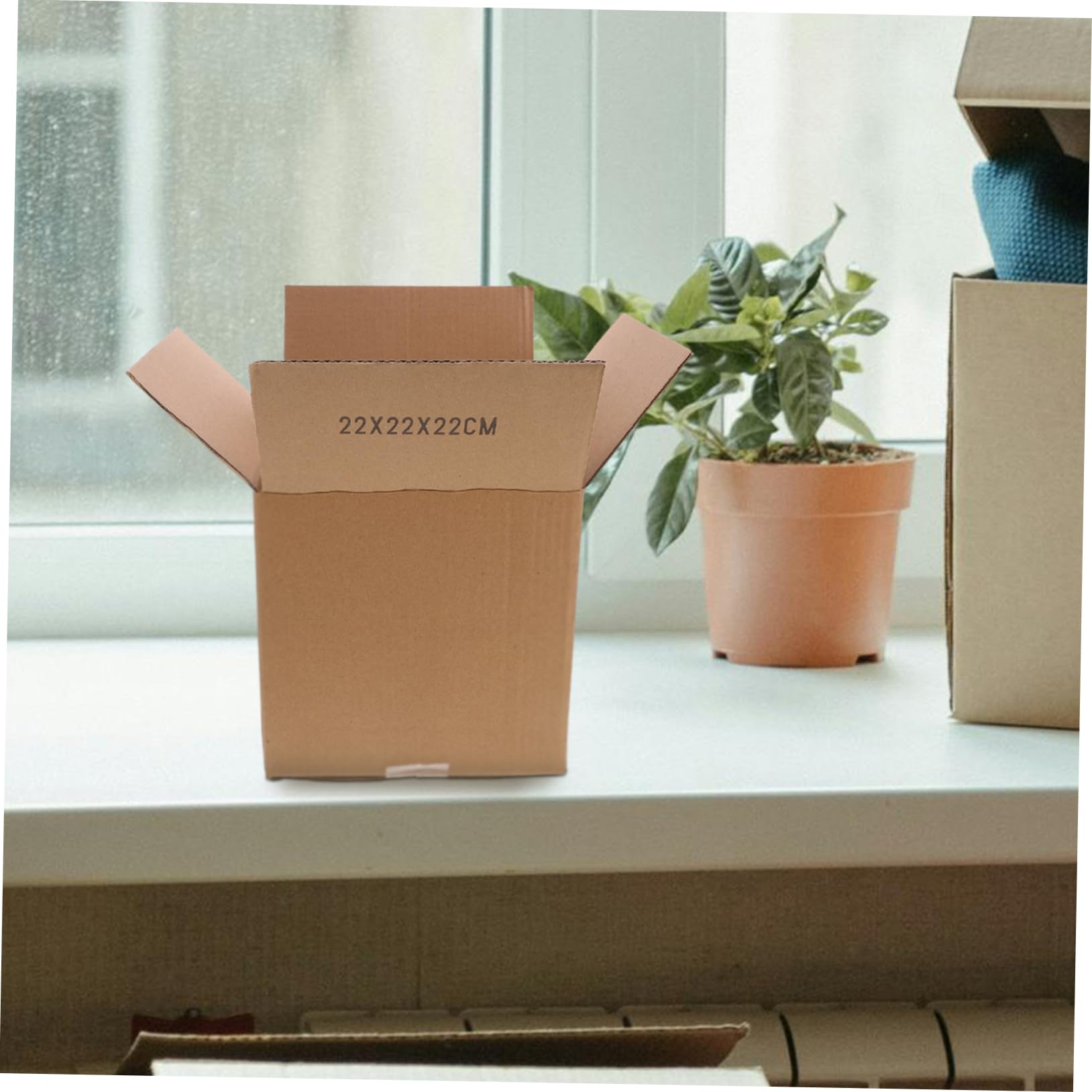 Robuste Umzugskartons 5 Stück Quadratisch Braun aus Papier
