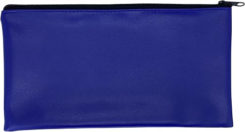 Miniatura 2 de Blue Bank - Bolsa de seguridad con cremallera, exterior de cuero recubierto de vinilo resistente al agua con forro interior suave. Para