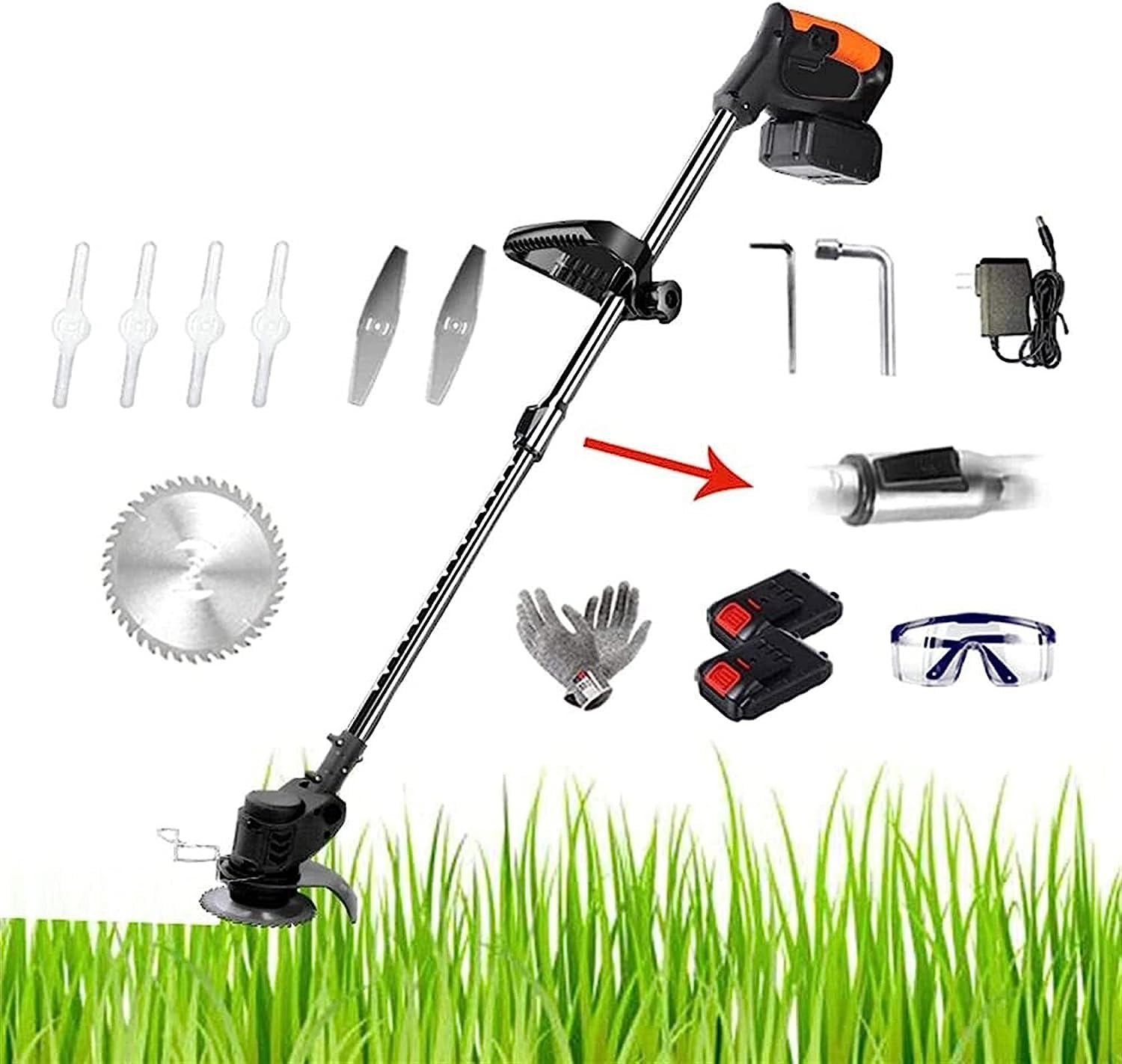 Tondeuse à cordes sans fil NAKEAH pour élagage de jardin et désherbeur
