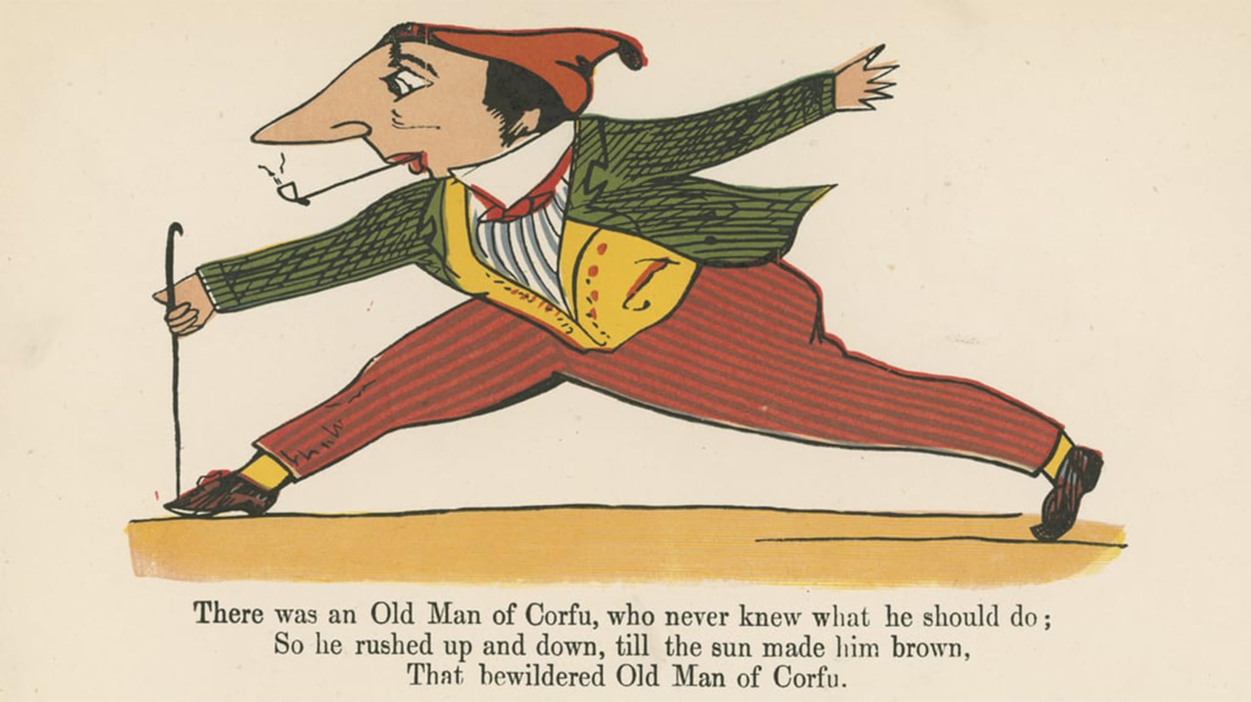 Poster Graffiti Corfou Edward Lear : Décoration Murale Originale pour Bureau - 5