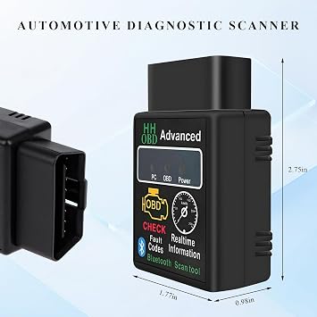 Bluetooth OBD2 Scanner for Car, Wireless Check Engine Light Code Reader Diagnostic Scan Tool with Exclusive App, Professional OBD II Scanner Read and Clear Error Codes