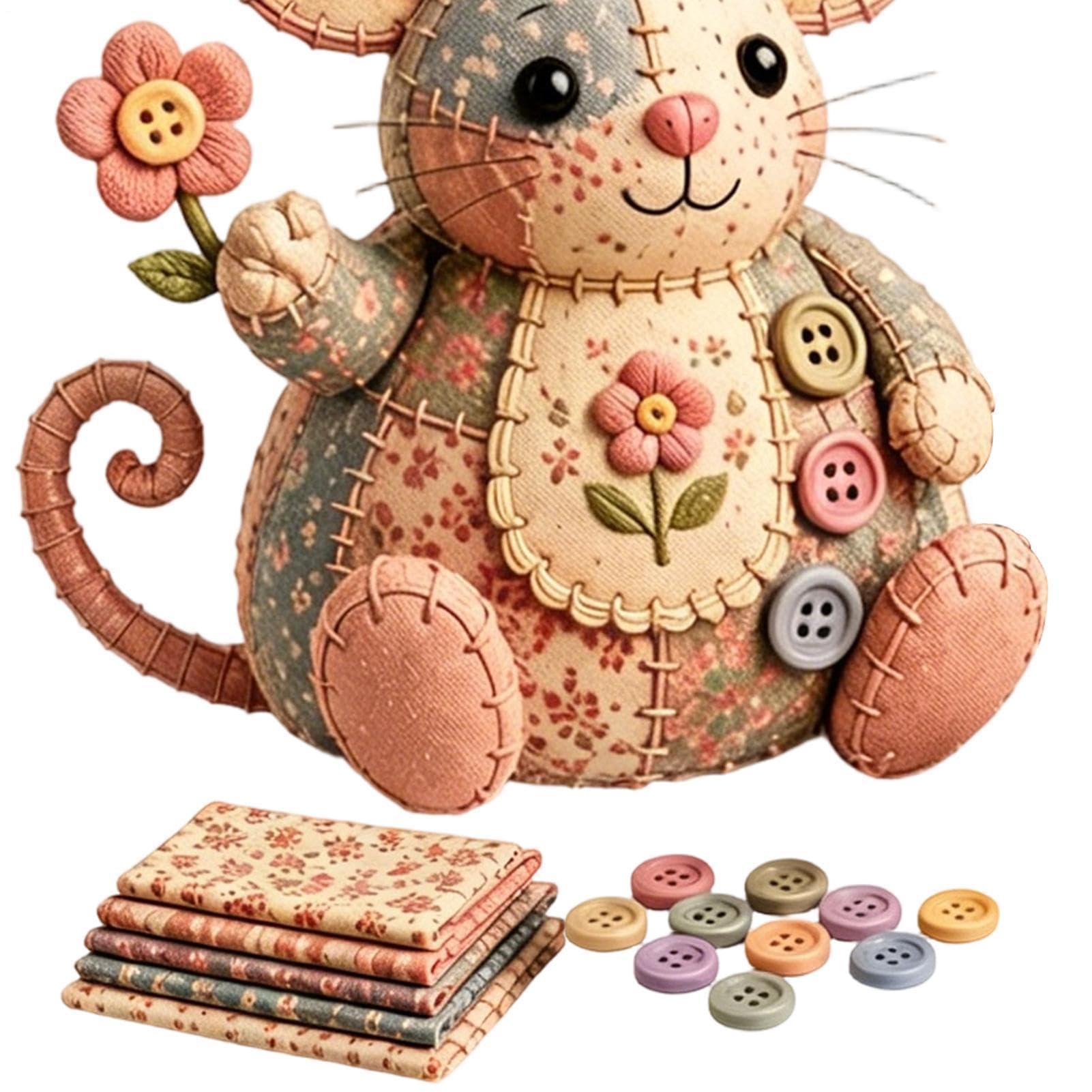 CHAOHAOKE DIY Nähset für Kleine Maus-Ornamente – Bastelset zum Selbermachen