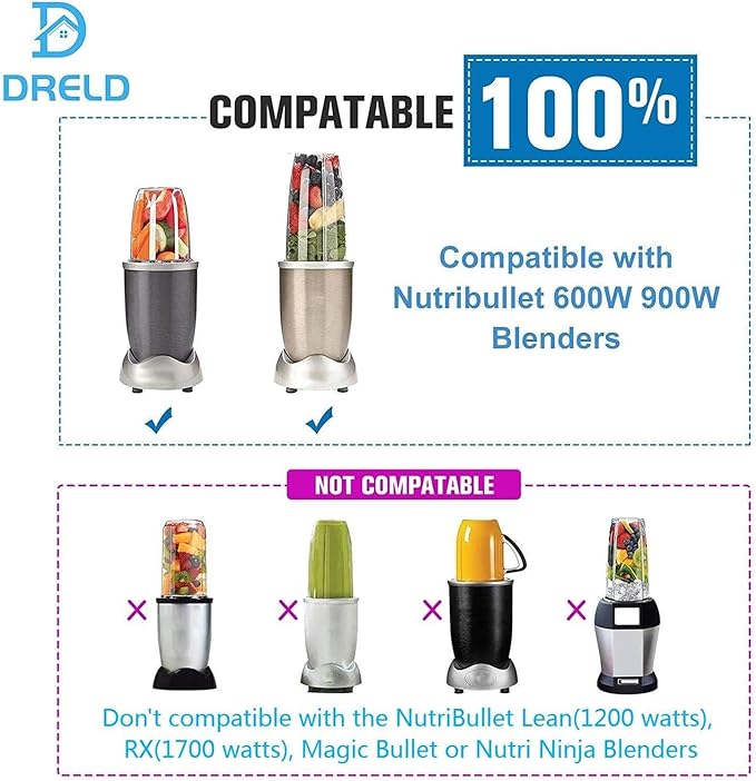 Vasos Repuesto para Licuadora Nutribullet 18OZ con Tapa miniatura 4